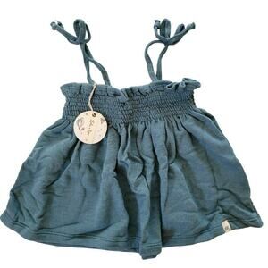 Lulu & Roo | Blue Tie Top | 4T